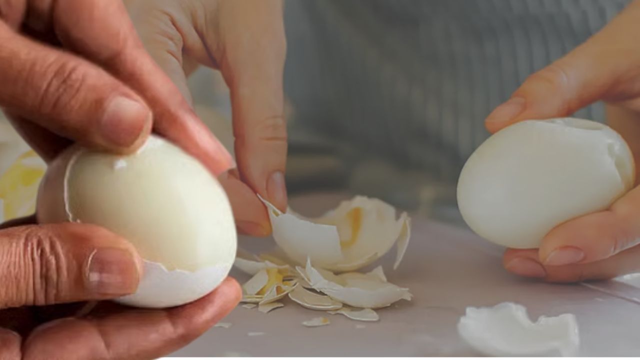 Cooking Tips mix in this ingredient to make eggshells peel off easily