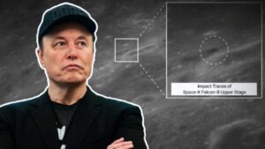 Massive SpaceX rocket crashed into the Moon, captured by a telescope.
