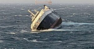 Cargo ship sinks in the Bay of Bengal with 24 crew members; 2 rescued.
