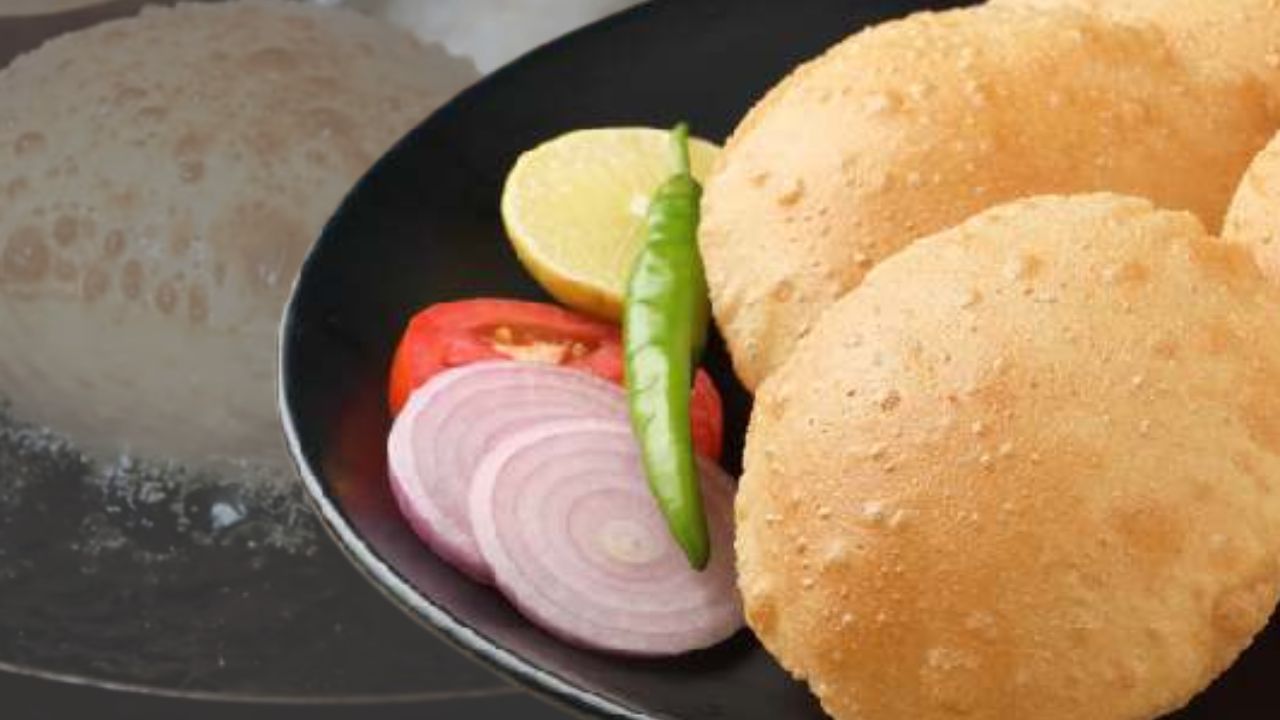 Recipe make wheat flour luchis with just a few ingredients