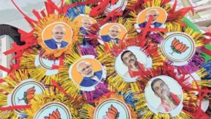 Rakhi Purnima featuring photos of Modi and Suvendu at Sabang