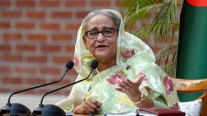 When is she returning to Bangladesh? Sheikh Hasina speaks from Delhi.