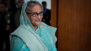 Sheikh Hasina to make first public appearance in India since leaving Bangladesh.