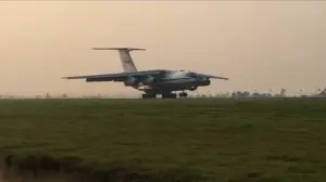 The first foreign military aircraft landed at this airport of India ahead of Putin's visit.