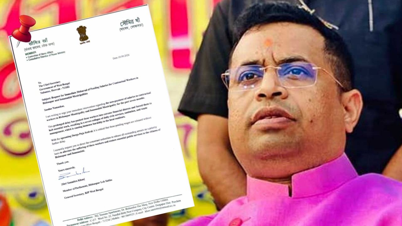 Saumitra Khan Seeks Immediate Salary Payment for Municipal Workers