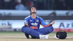 What did Abhishek Sharma's father say about Om Namah Shivay celebration?