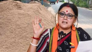 Agnimitra Paul orders to clear footpath by toning