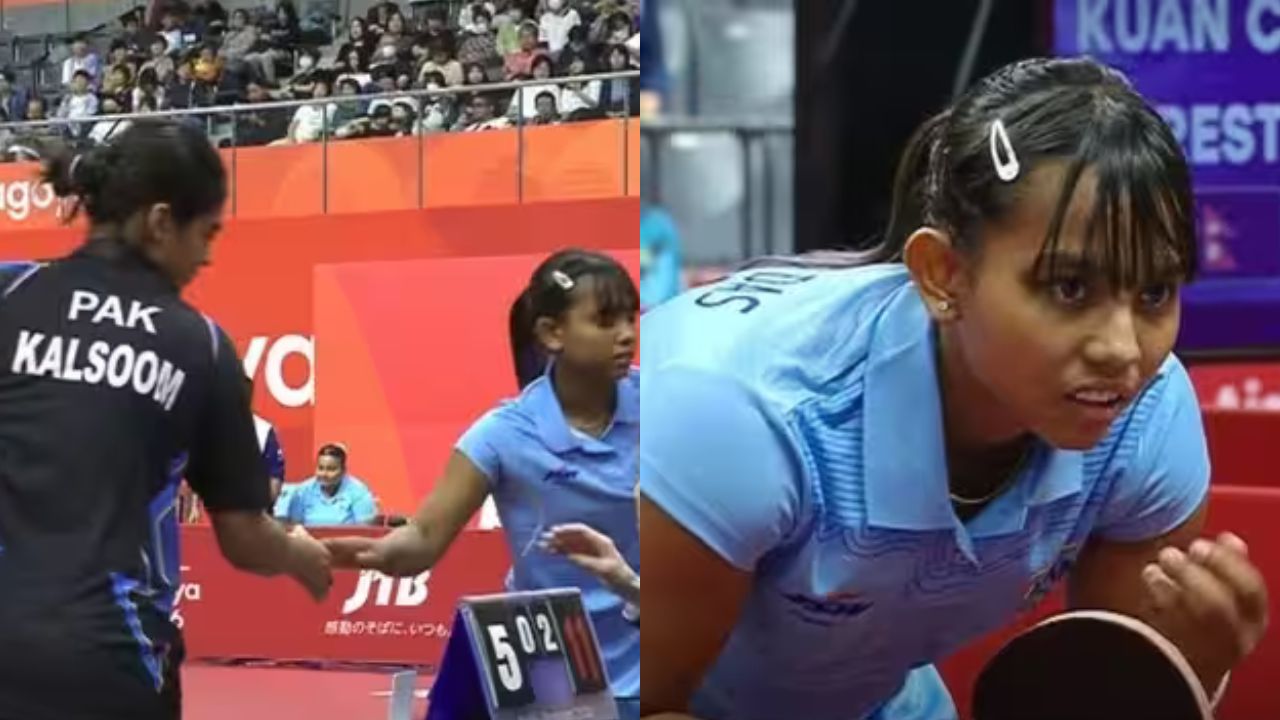 Pakistan loses to India in women's table tennis at Asian Games 2026.
