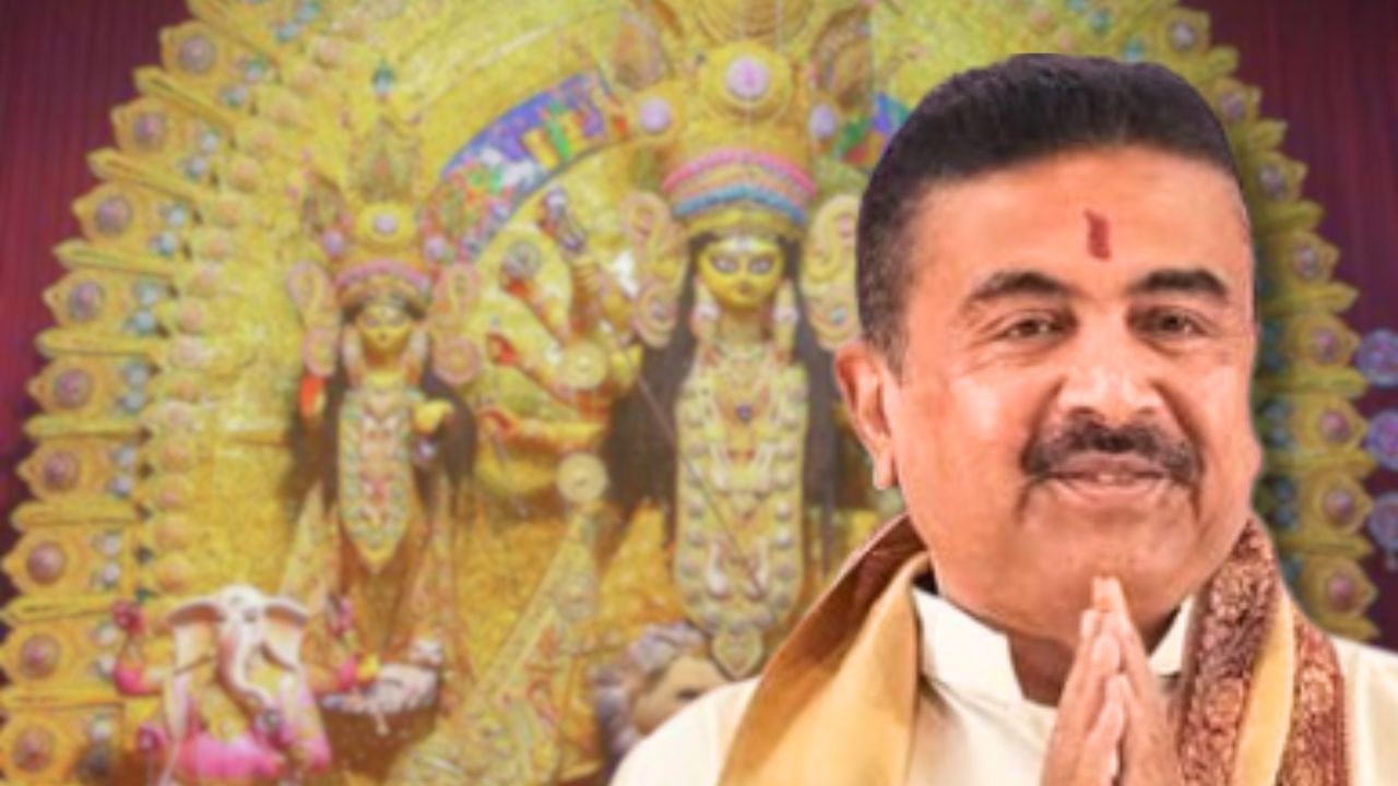Return gift to CM Suvendu Adhikari from puja committees