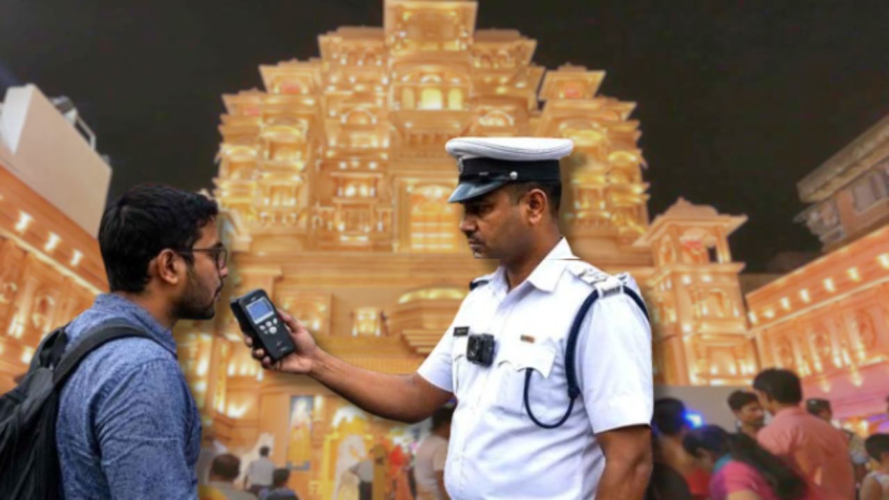 Breath analyzers will be installed at the gate of the puja pandel