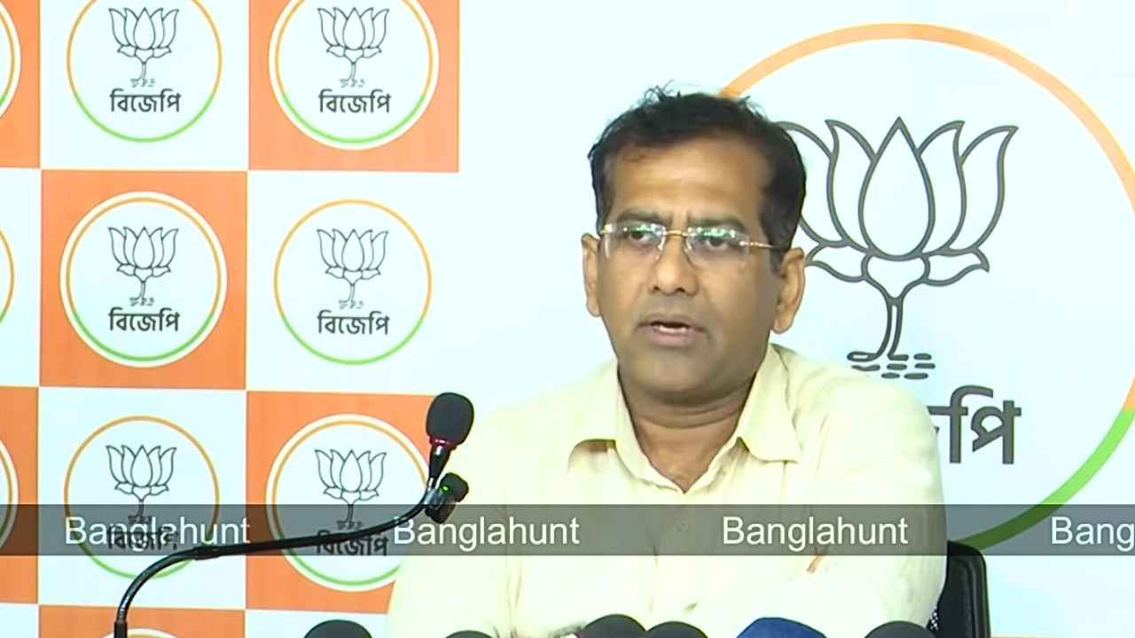 Debjit Sarkar Press Conference talks criticizes TMC Culture