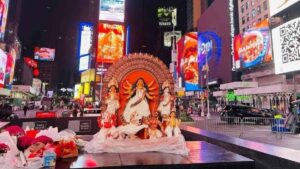 Will a glimpse of Durga Puja be seen at Burj Khalifa-Times Square this time?