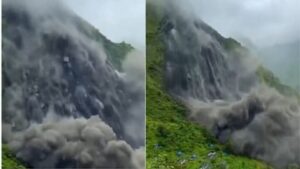 Fears of a flash flood have resurfaced in Nepal after a massive landslide 
