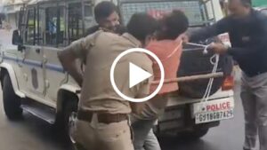 Video of police brutally beating accused in Gujarat live-in partner murder goes viral.