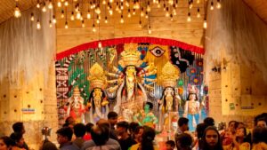 Kolkata Police making orange uniform for Durga Puja volunteers