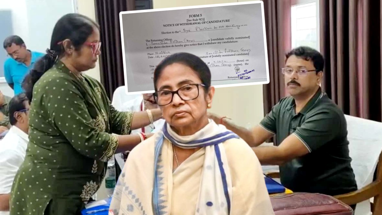 Mamata TMC candidate Sanchita Pradhan Dey withdraws her nomination from Nandigram Bye Election