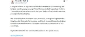 Prime Minister Giorgia Meloni has set a new precedent in Italian politics.