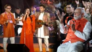 PM Narendra Modi with GenZ for Bhajan Clubbing