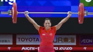 Saikhom Mirabai Chanu creates history by winning silver at Asian Games 2026.