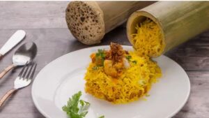 Recipe a special biryani with just a few ingredients)