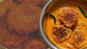 Recipe make a delicious tangy fritter curry with just a few ingredients
