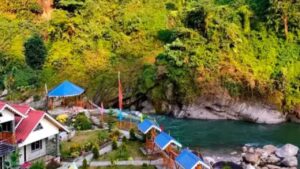 Travel this quiet mountain village during the Puja holidays