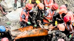 Nepal two workers rescued alive nine days after the disaster