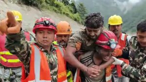 Nepal two workers rescued alive nine days after the disaster