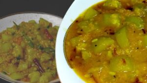 Recipe aromatic bottle gourd curry on a holiday