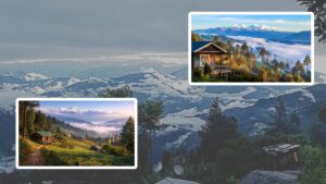 Travel tea gardens and mountain-lined Kurbia