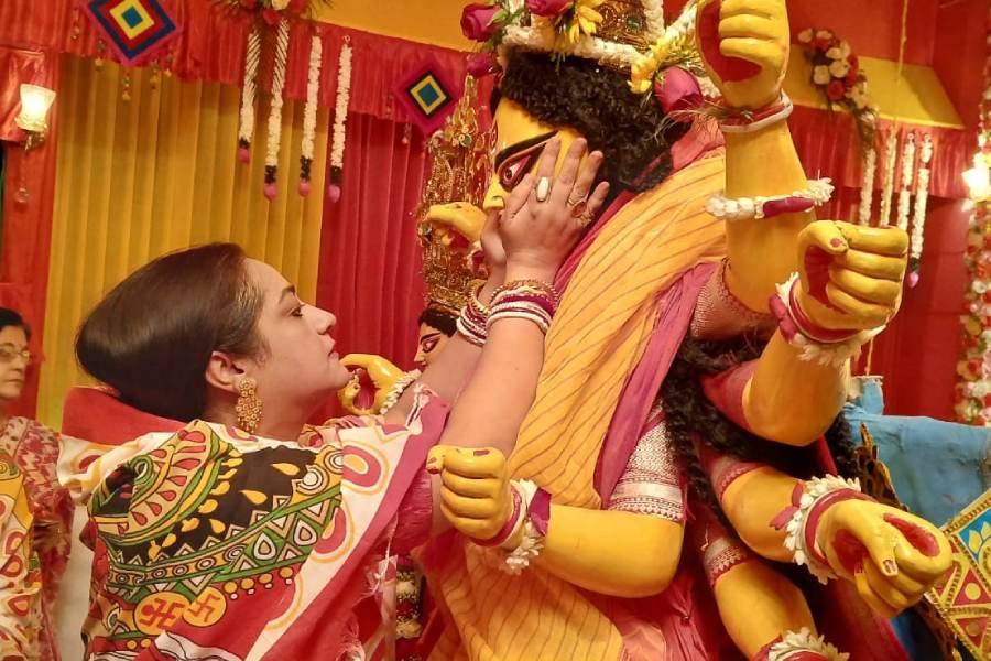 Sudipa chatterjee shared their Durga Puja bhog 
