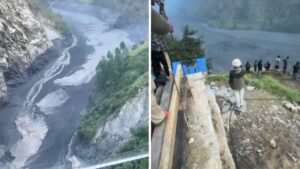 Nepal devastated by flash floods again; houses and bridges washed away.