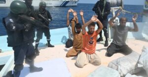 5 Pakistanis arrested by the Indian Coast Guard for attempting to smuggle drugs in the Arabian Sea.