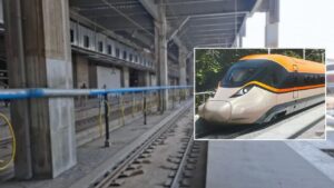 Indian Railways trains will run beneath the bullet train station.