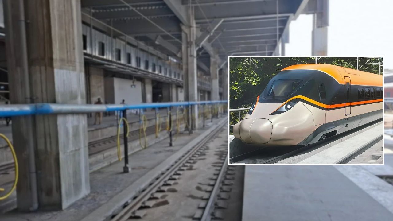 Indian Railways trains will run beneath the bullet train station.