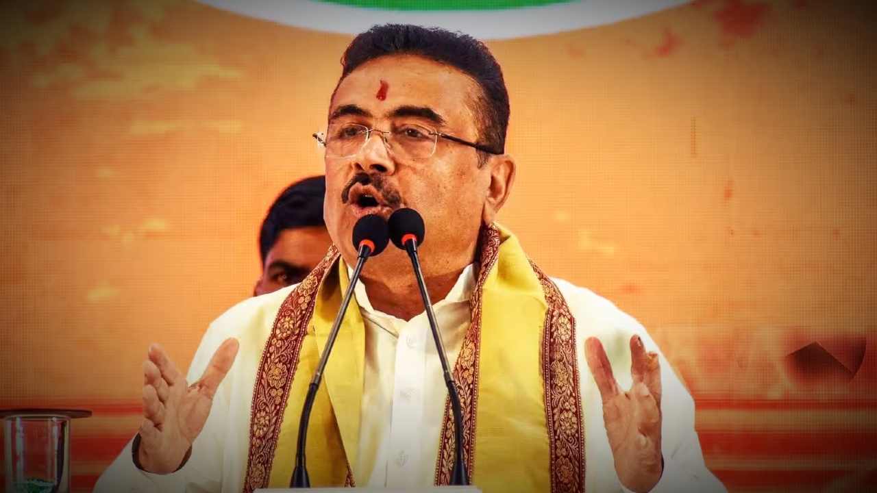 CM Suvendu Adhikari at Murshidabad Lalbagh during a programme