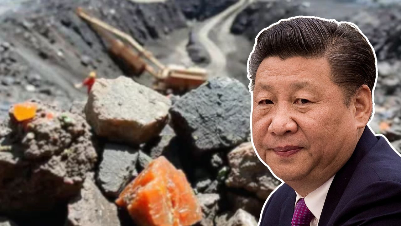 Vast deposits of precious metals underground in China.