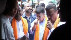 CM Suvendu Adhikari visits the shop, keeping promise made on 2021