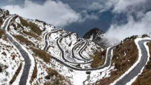 Snow covered mountains of Sikkim