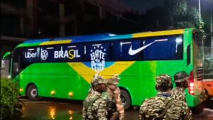 The Brazil team reached Kolkata and won hearts of fans