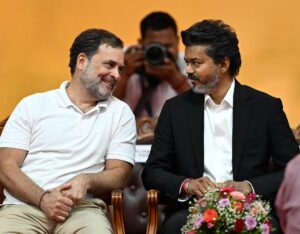 Thalapathy Vijay joins Indi Alliance protest against Gyanesh.
