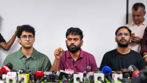 3 top leaders of the Cockroach Janata Party were released conditionally by court after 24 hours.