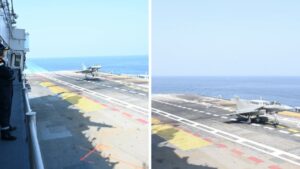 Rafale makes successful landing on the deck of INS Vikrant on its very first attempt