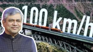 Vande Bharat runs at 100 km/h on world's highest rail bridge Indian Railways.