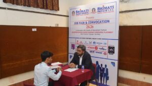 Grand job fair and convocation day were organized by Srimati Techno Institute and Srimati Private ITI.