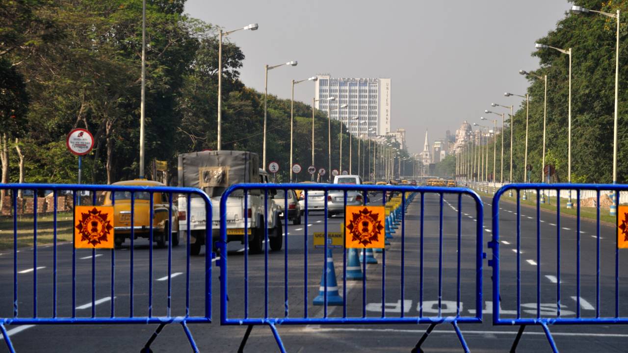 Kolkata Police announced Red Road traffic diversion effective from Tuesday night