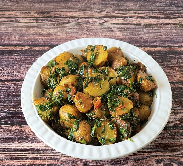 Veg methi aloo recipe 