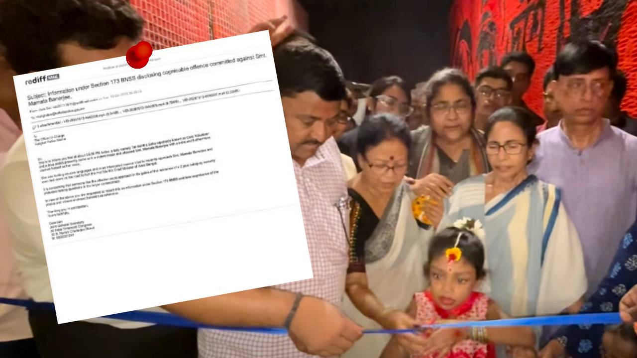 Mamata Banerjee security breach during Kalighat Milan Sangha Durga Puja inauguration