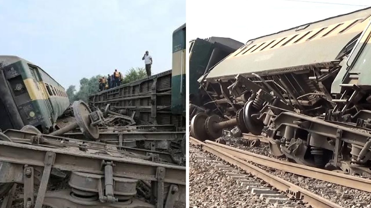 6 killed and around 30 injured in a horrific train accident in Pakistan.