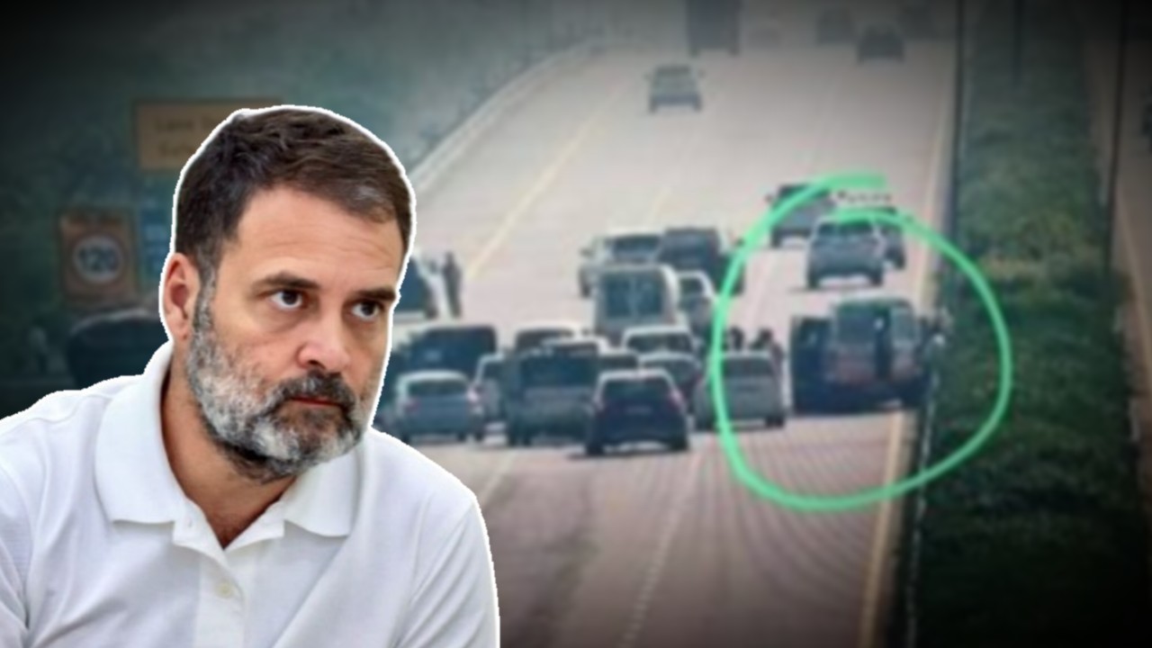 Rahul Gandhi convoy meets with an accident on the Purvanchal Expressway